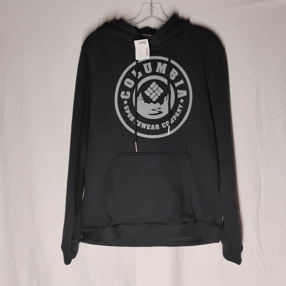 NWT Columbia Sportswear Company Mens‎ Small Black Hooded Sweatshirt Hoodie